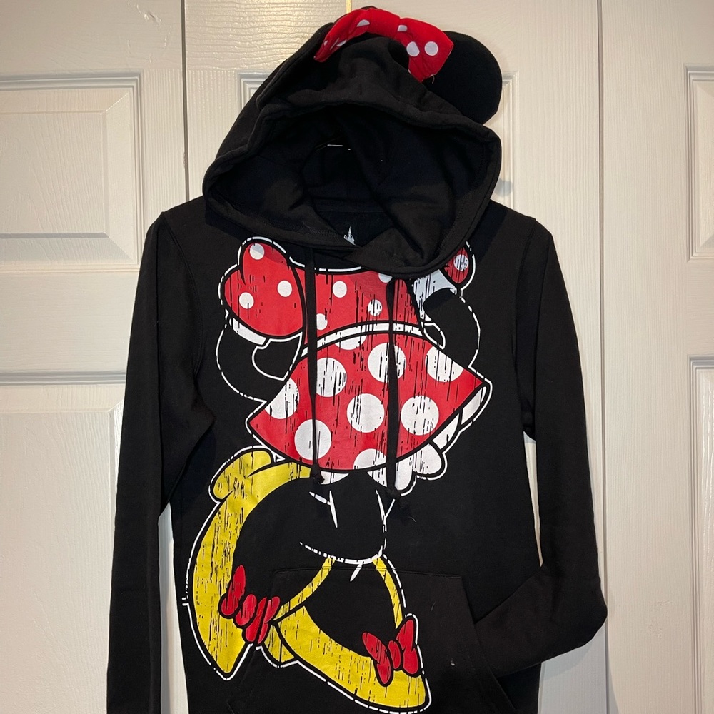 NWT Disney Minnie Hoodie with Ears - S